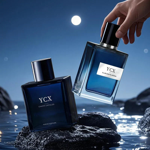 YCX Men’s Perfume Set 50ml*2 Long-Lasting Eau de Toilette Fresh & Charismatic Fragrance for Work, Party, Date & Fitness