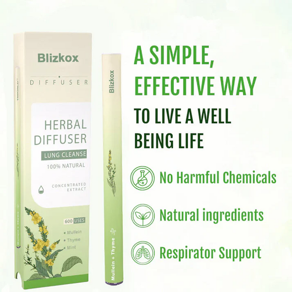 Herbal Diffuser Stick | Natural Essential Oil Formula for Respiratory Support & Lung Health