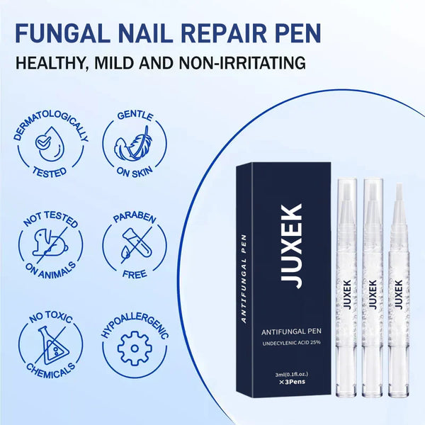 JUXEK Nail Repair Pen | Antifungal Treatment with 25% Undecylenic Acid for Damaged & Discolored Nails