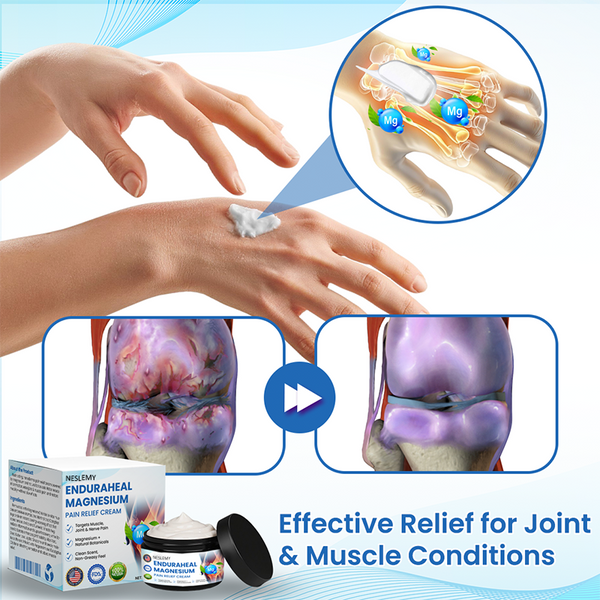NESLEMY Enduraheal Magnesium Relief Cream Muscle & Joint Soothing Balm Anti-Fatigue Recovery Cream 60g