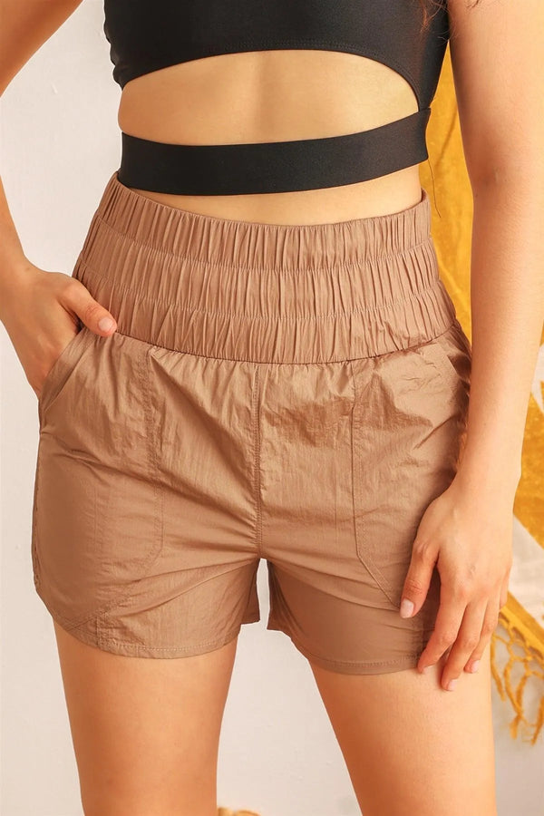 Mocha High Waist Two Pocket